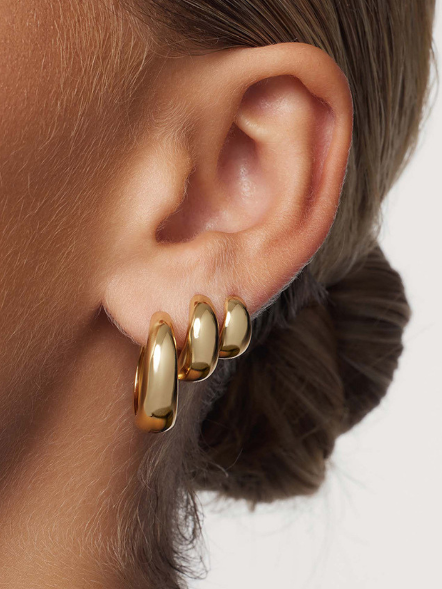 Timeless wide earrings