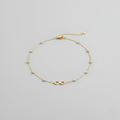 Delicate Gold Bracelet with Stones