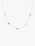 Multi-Stone Dot Necklace