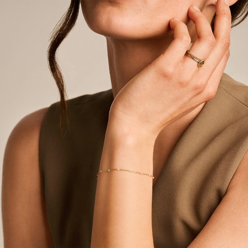 Resin Bead Chain Bracelet