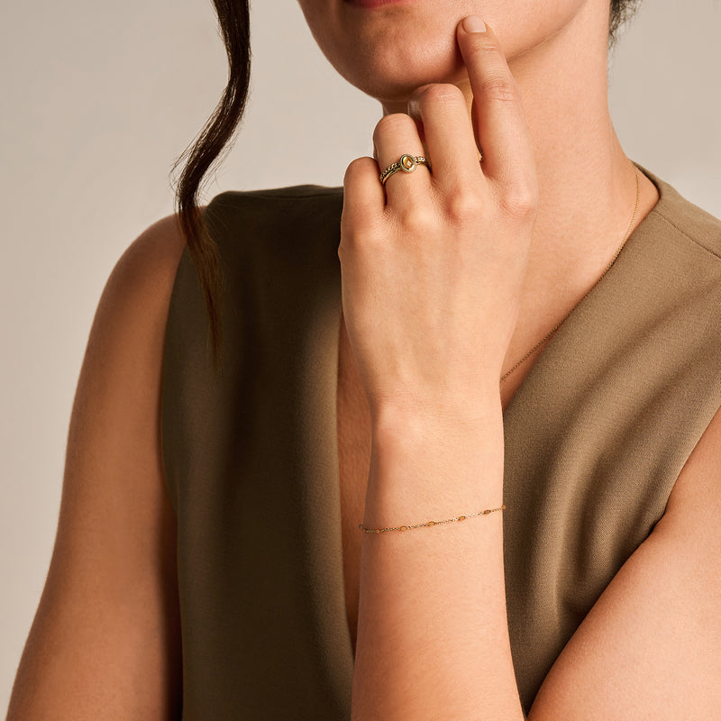 Resin Bead Chain Bracelet