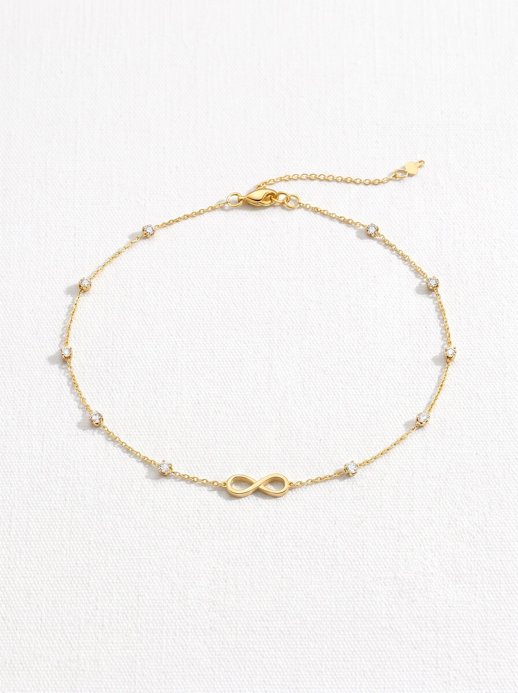 Delicate Gold Bracelet with Stones