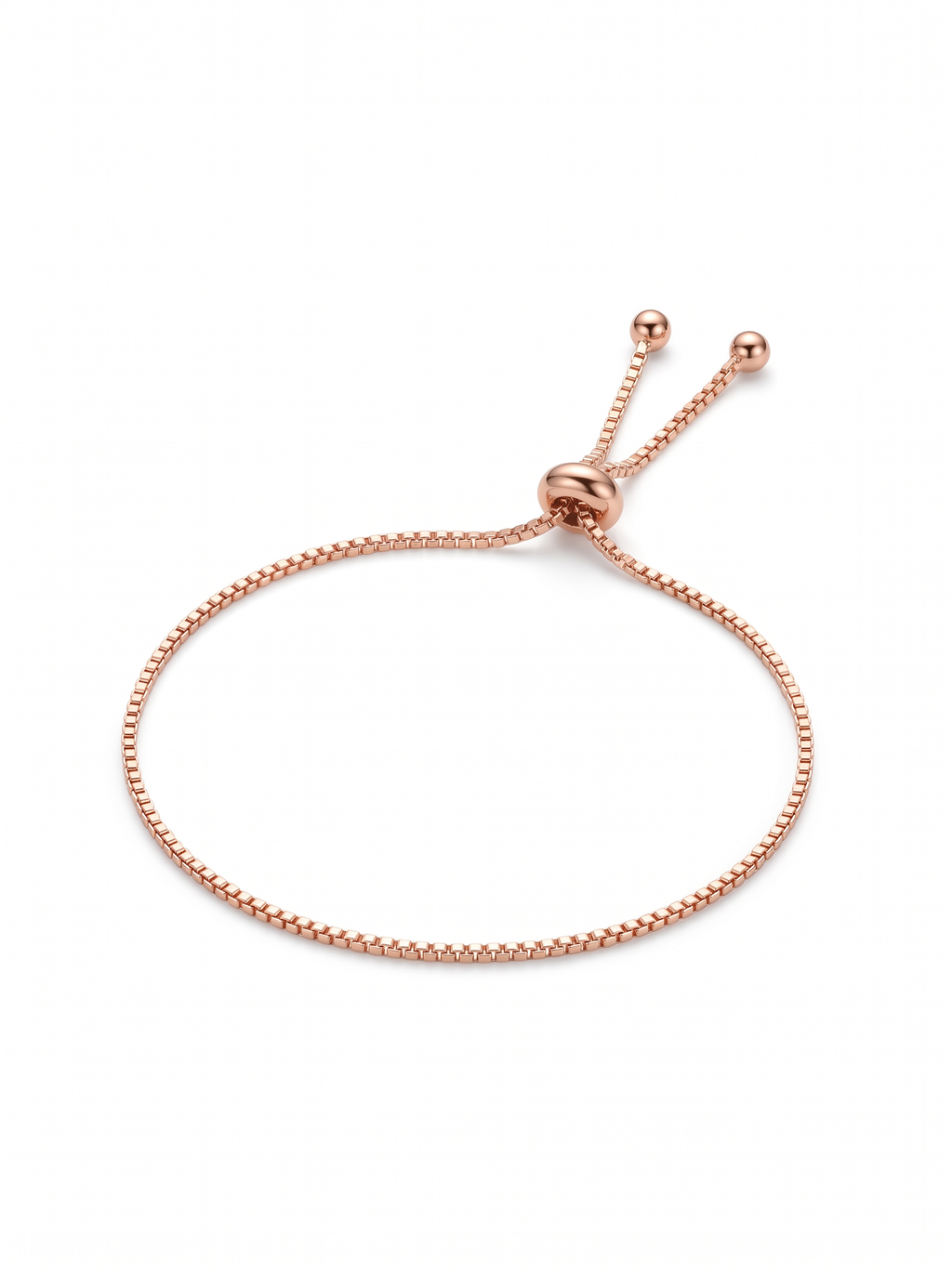 Rose Gold Sliding Clasp Bracelet