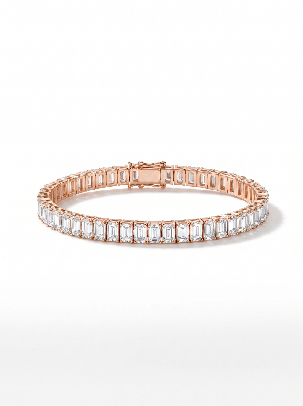 Gold Baguette Tennis Bracelet