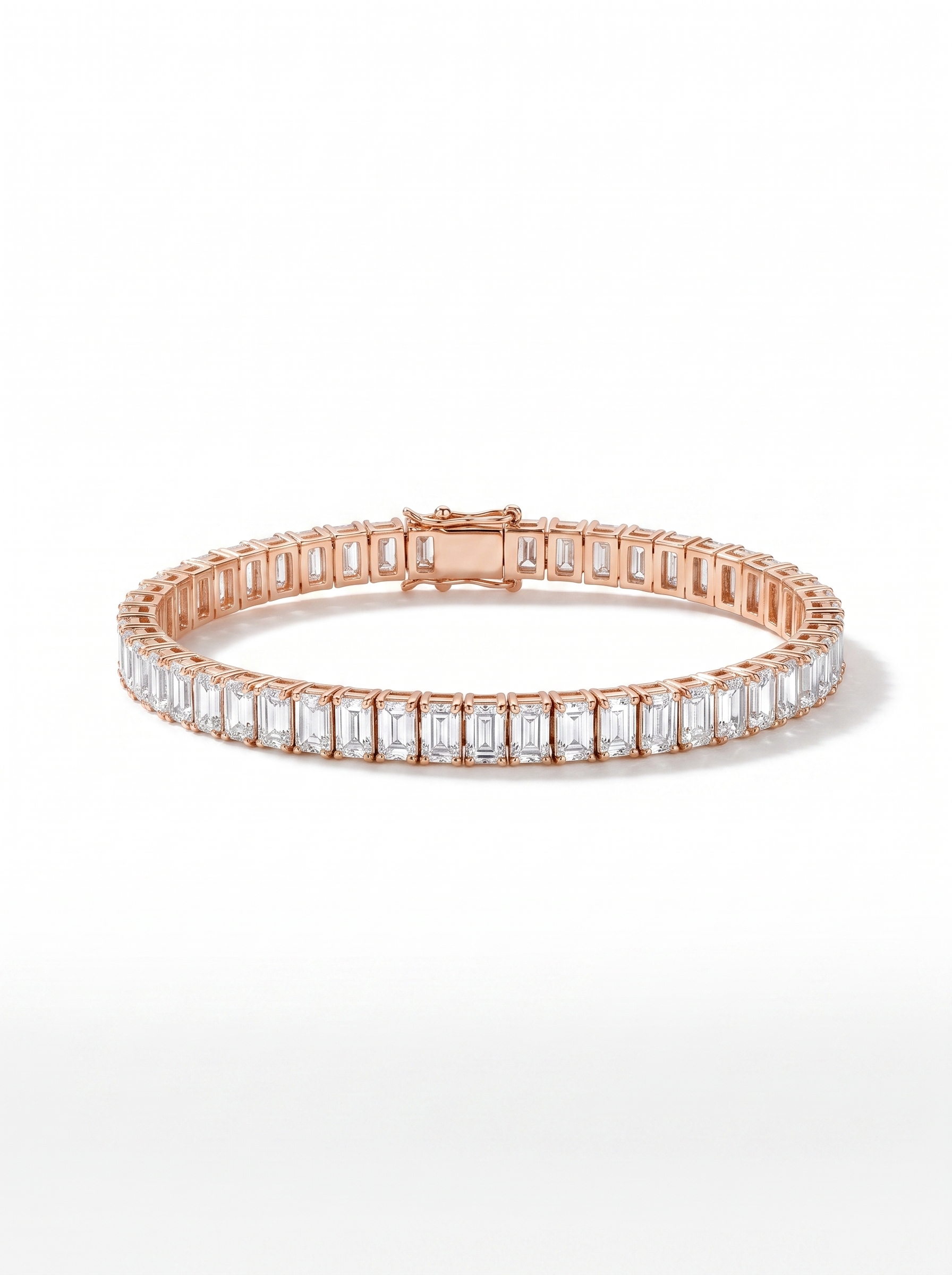 Gold Baguette Tennis Bracelet