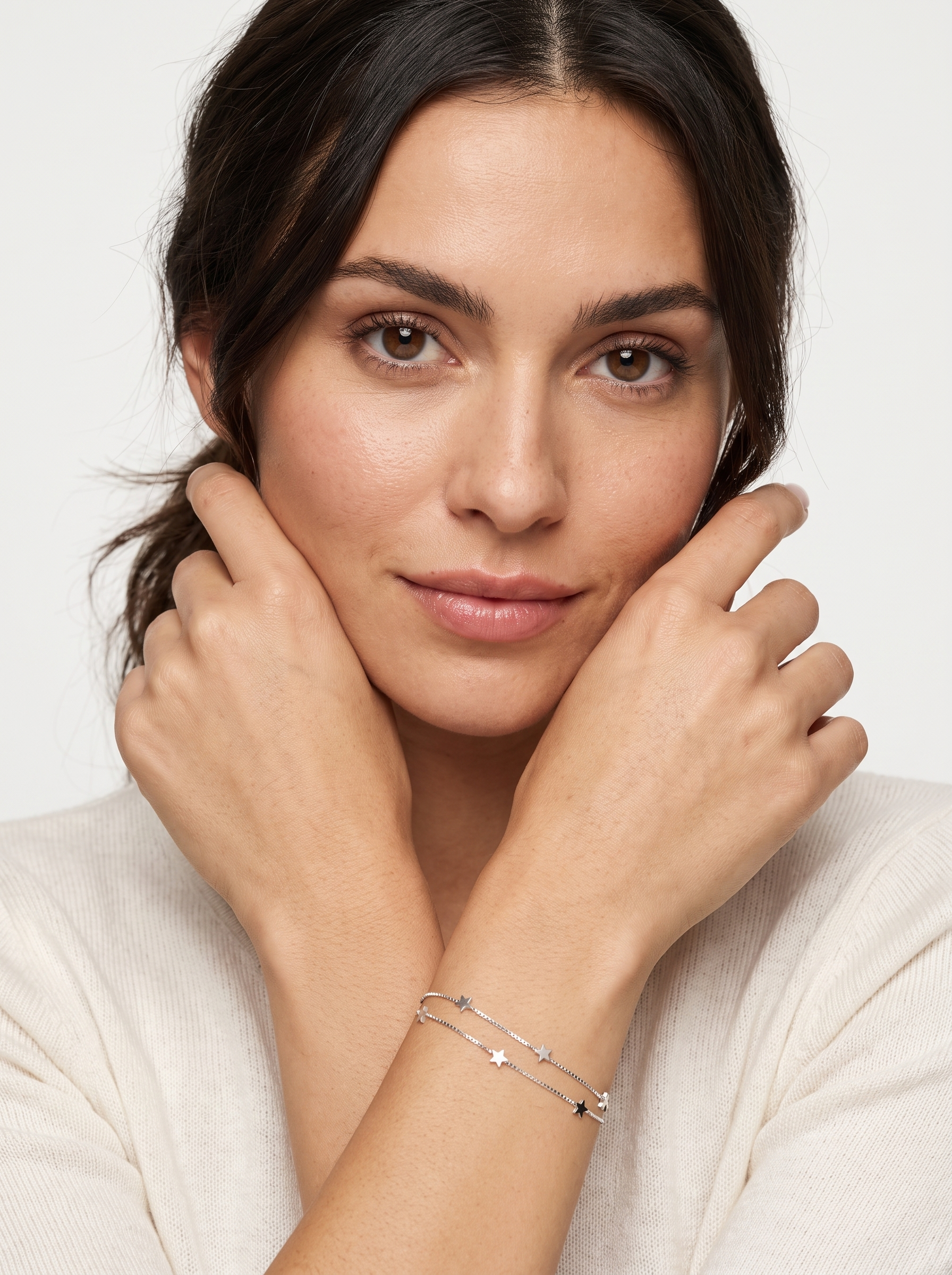 Silver Star Double Bracelet