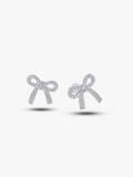 Crystal Bow Stud Earrings