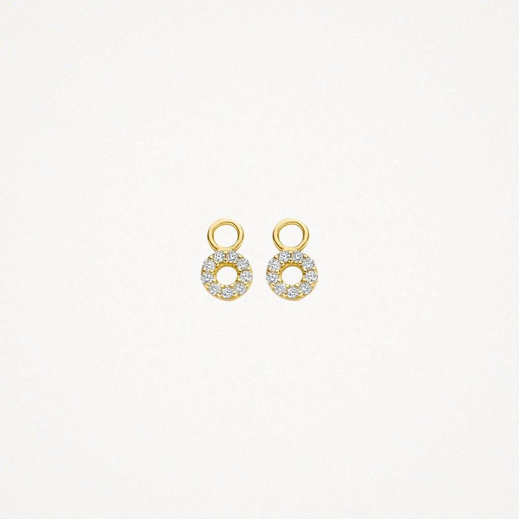 Mini Circle Drop Earrings