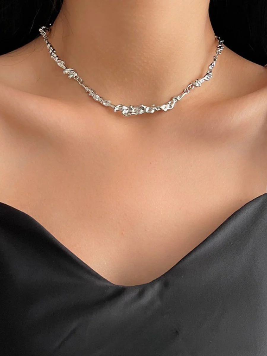 Textured Link Choker